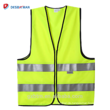 Top Sell Sicherheit Reflektierende Weste mit Reißverschluss Hohe Sichtbarkeit Sicherheit Jacke 3 M Hi Vis Workwear Weste